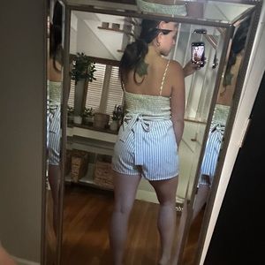 Striped romper